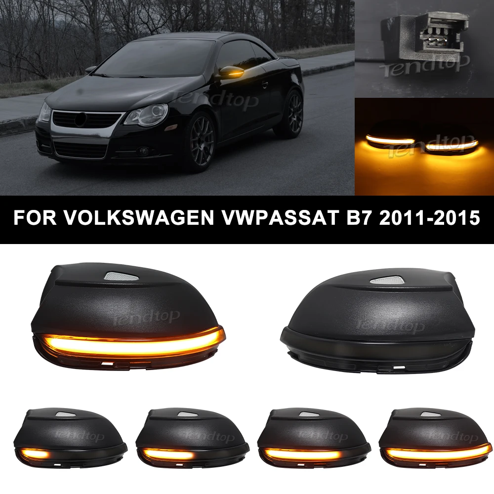 LED Flashing Dynamic Turn Signal Mirrors Lamp Car Tuning Indicator Light For VW Passat CC B7 Beetle Scirocco Jetta MK6 Euro PR