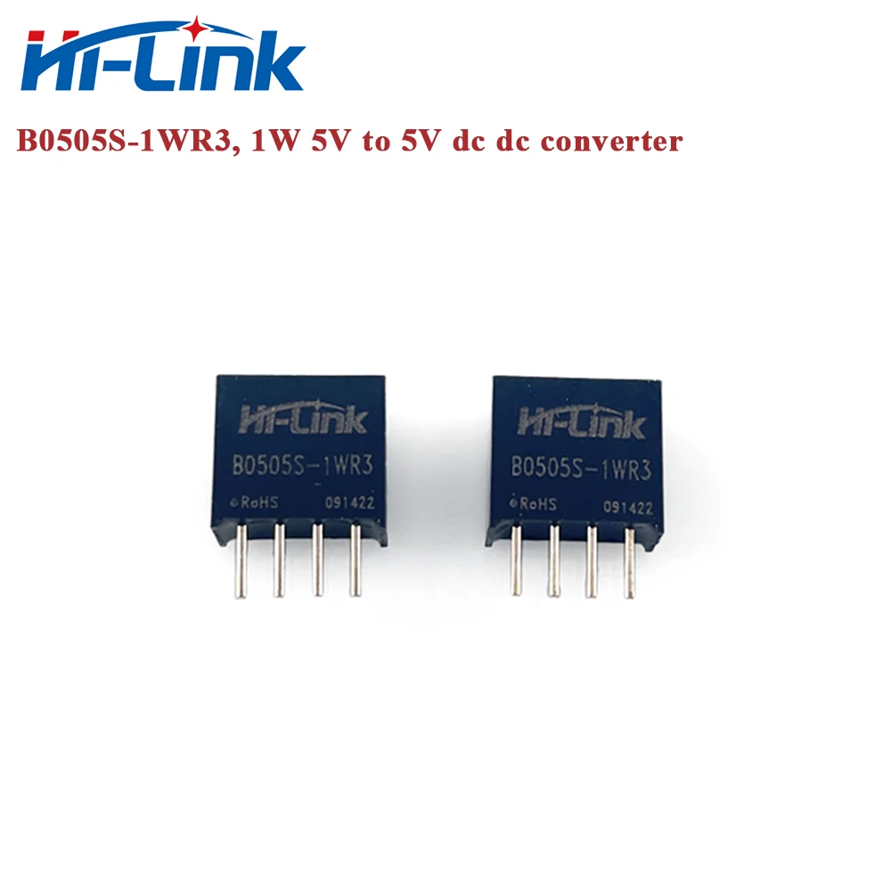 Free Ship B0505S-1WR3 Ultra Small Size 4.5~5.5V to 5V 200ma 1W DC to DC Converter Power Module HLK-1D0505A