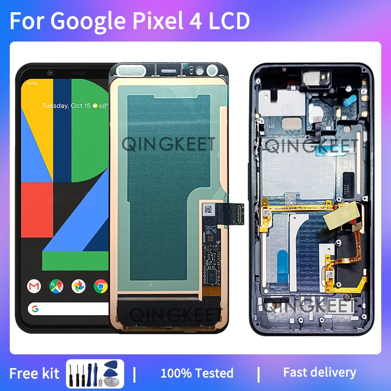 

Дисплей 5,7 дюйма для Google Pixel 4 LCD G020M, OLED дисплей для Google Pixel 4 G020M LCD с рамкой