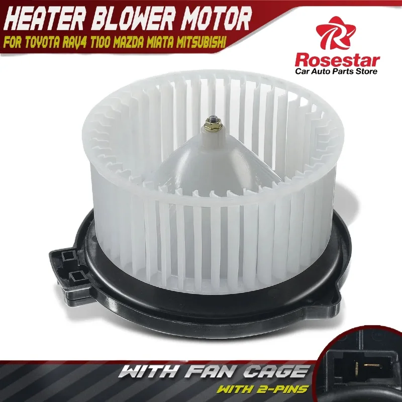 

A/C Blower Heater Motor w/Fan Cage for Toyota RAV4 Pick up T100 Mitsubishi Mazda 87103-42020, NA01-61-B10, 700039, MB657229