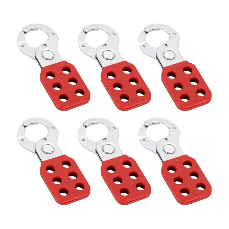 AB34-Heavy Duty Steel For Industrial Lockout/Tagout Equipment 6Pcs Lockout Padlocks Shackle Safety Locks For Maintenance
