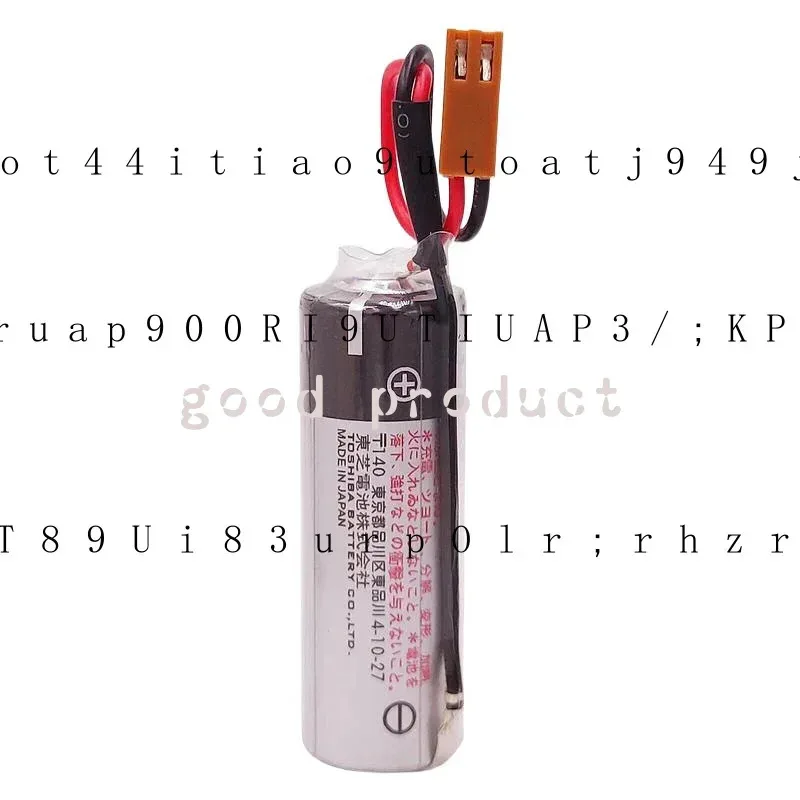 zh 2Pcs Toshiba ER17500V 3.6V PLC Battery, Digital Control Battery+ Brown Plug MN