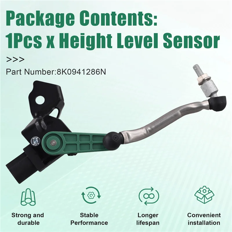 Voor A4 B8 Avant S4 08-16 A5 S5 Sportback Coupe 10-17 Rechtsvoor Hoogte Niveau Sensor koplamp Sensor 8K0941286N