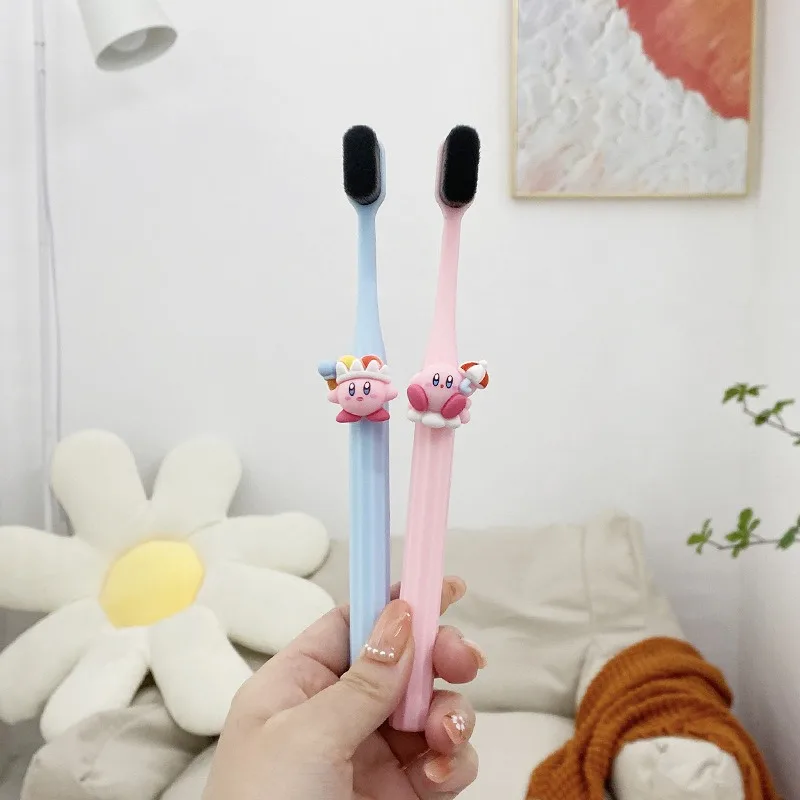 6 Styles Anime Kirby Cartoon Children Toothbrush Soft Head Cleaning Household Toothbrush Cute Men Women Oral Clean Brush Gift