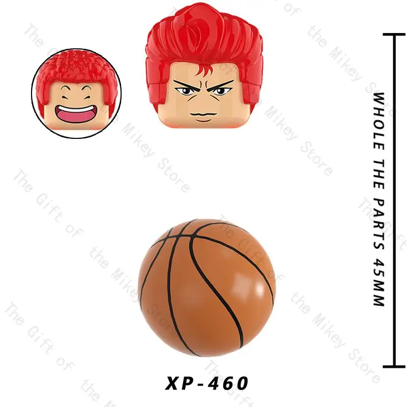 SET/Lot XP459-466 Hot Comic Basketball Player Slam Action Figures Building Blocks Accessories Toys For Kids Gift KORUIT KT1060