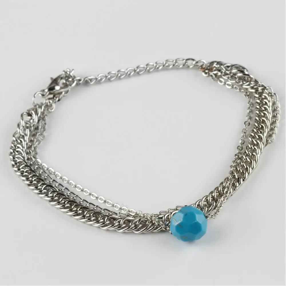 Beads Figural Chain Bracelet