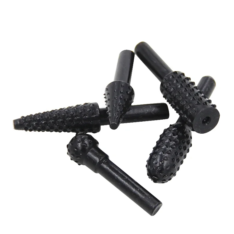5pc Black Woodworking Wolf Tooth Stick Rotary File DIY Grinding Accessories Set Electric Grinding Head Tool view 5