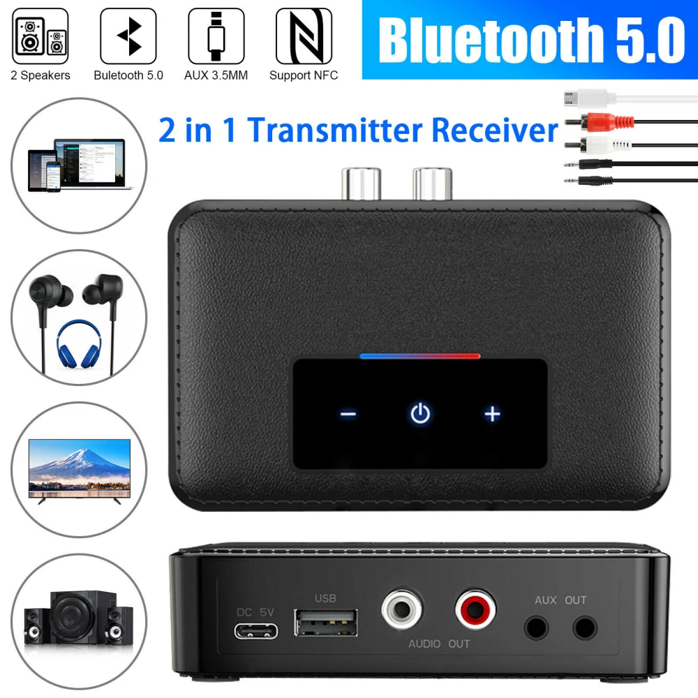 Stereo Wireless Adapter Car Wireless Adapter Usb Ports Stereo Wireless For Speaker Tv Car Pc Audio Receiver 3.5mm Low Latency