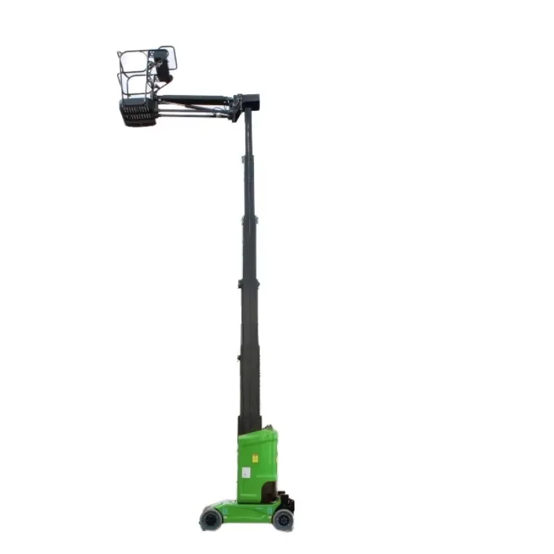 CE Certified Small Automatic Traveling Aerial Work Platform Sleeve Mast Lift Mobile Strong Stability Core Motor Component New