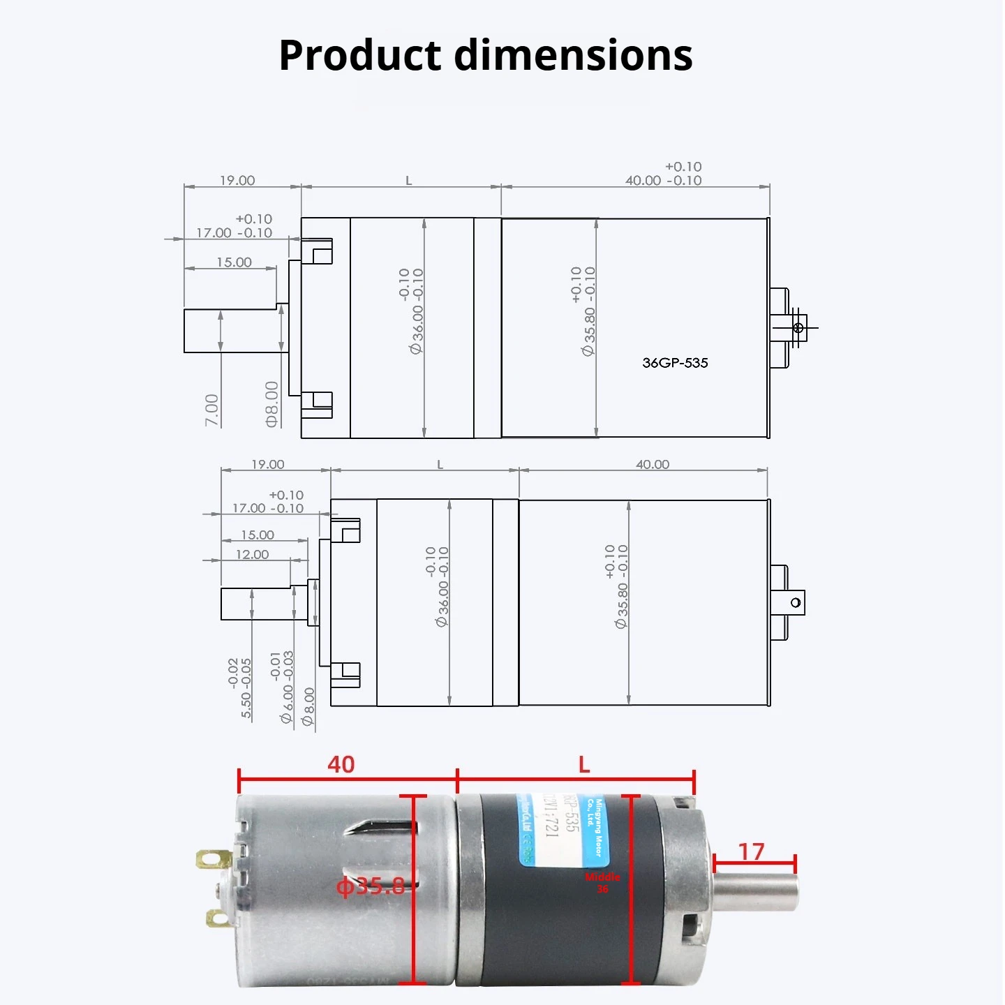 Planetary Gear DC Reduction Motor Bracket Speed Controller 3Pcs Kit Forward Reverse Low Speed High Torque Motor 12V 24V 1538prm