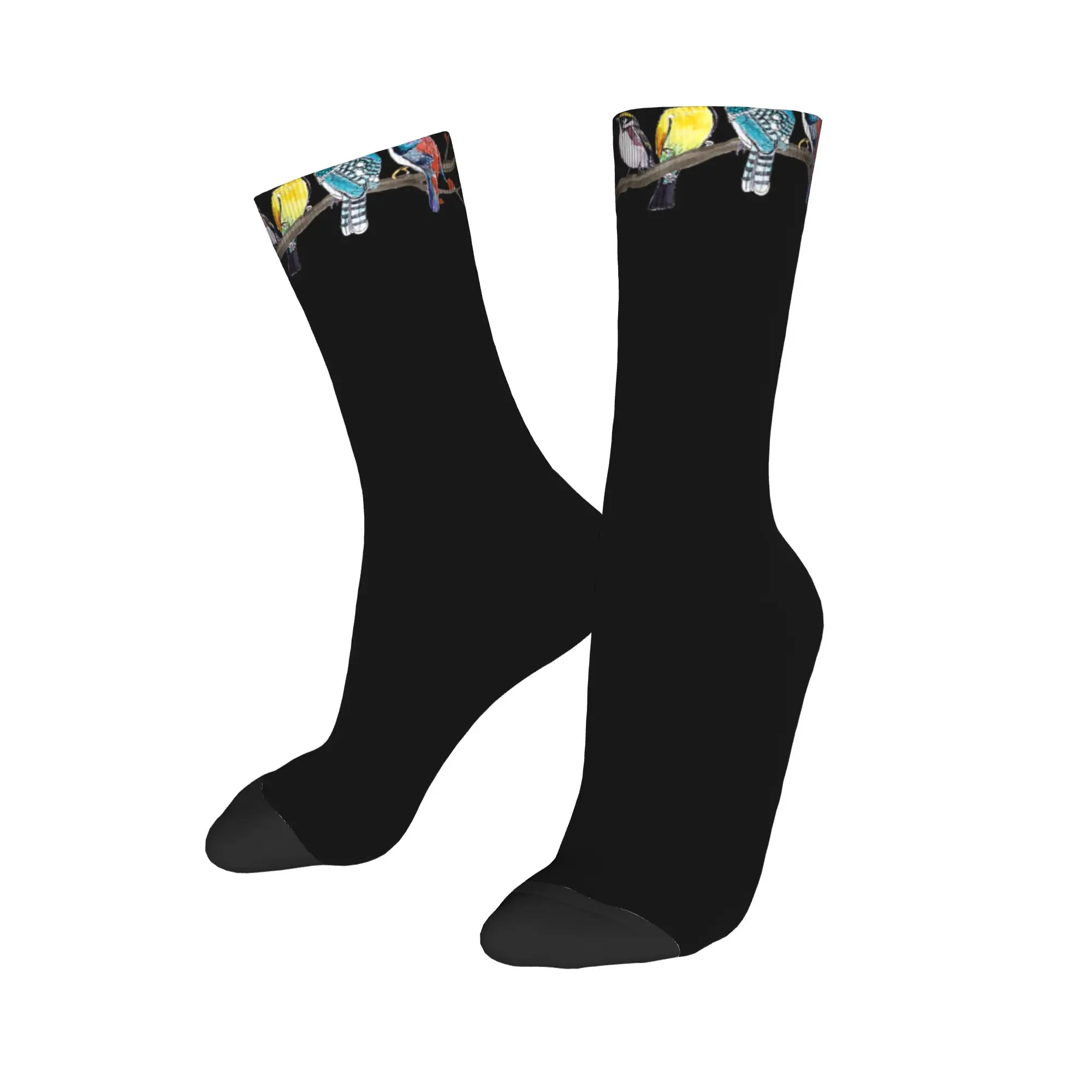 New Men's Socks Harajuku How to Identify Birds Birding Bird Watcher Sock Polyester  Skateboard Women's Socks Spring Summer