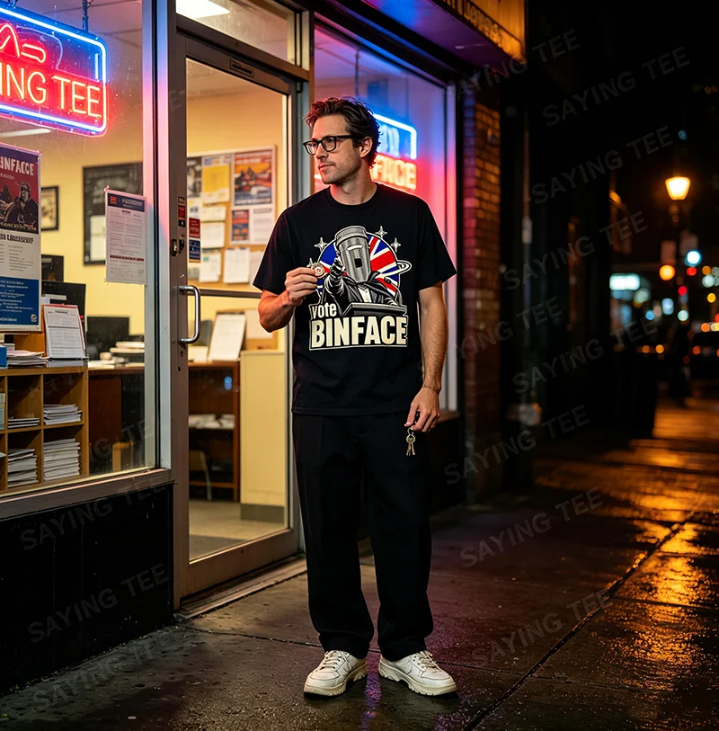 Count Binface Shirt Count Binface Votes Clean Up Clacton T-Shirt Y2k Humor Clean Up Clacton Campaign Graphic Saying Tee Novelty
