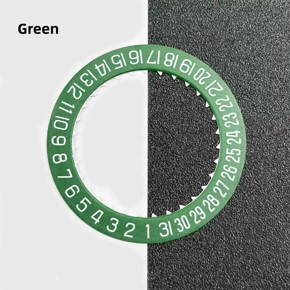 9019 9015 Watch Movement Parts Car-Tier Font Green White Gray Blue Calendar Disc Day Date 6 O'clock Display Reverse Direction