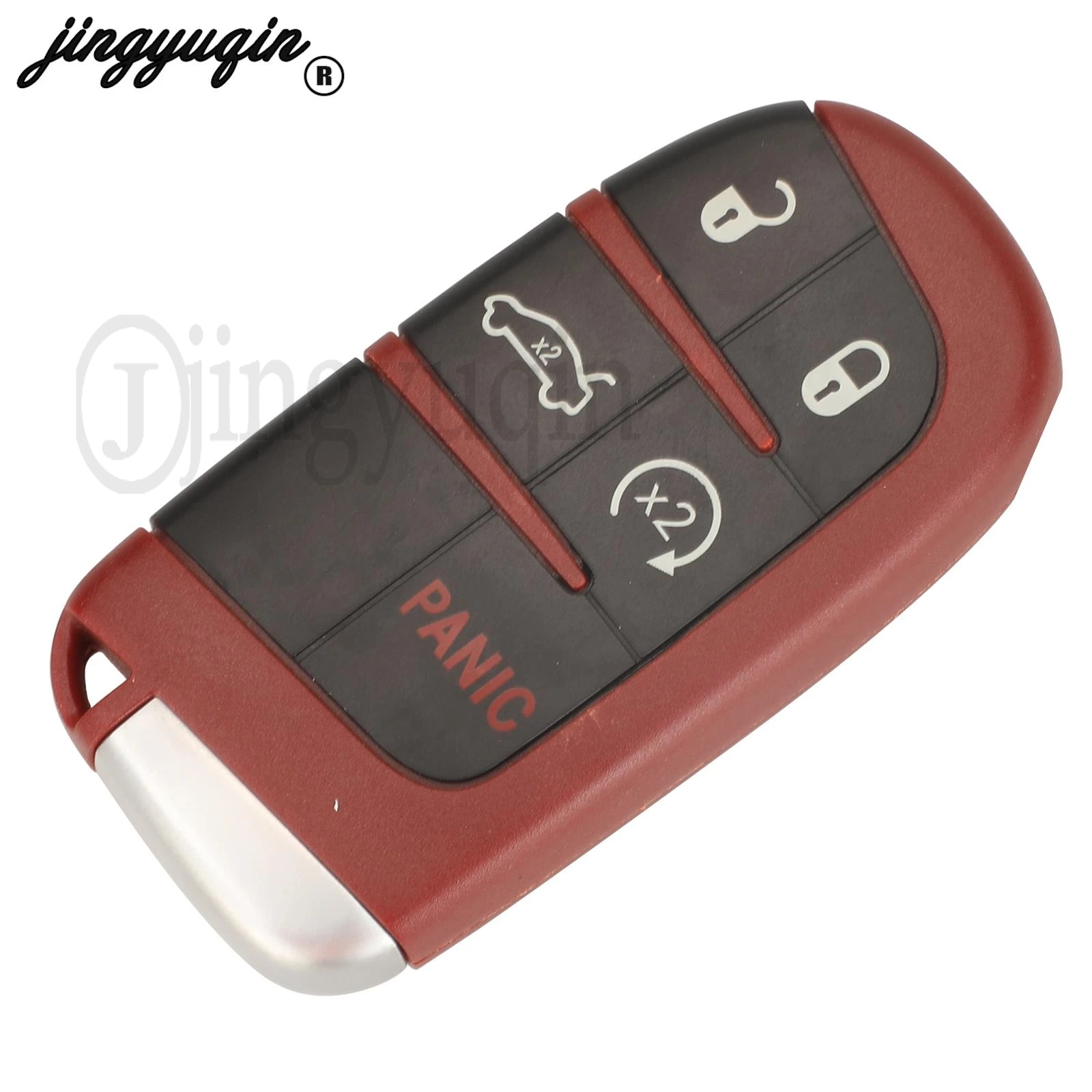 jingyuqin M3N-40821302 Red Car Remote key 433MHz id46 Chip For Dodge Challenger Charger Dart Durango Chrysler 300 Jeep SRT