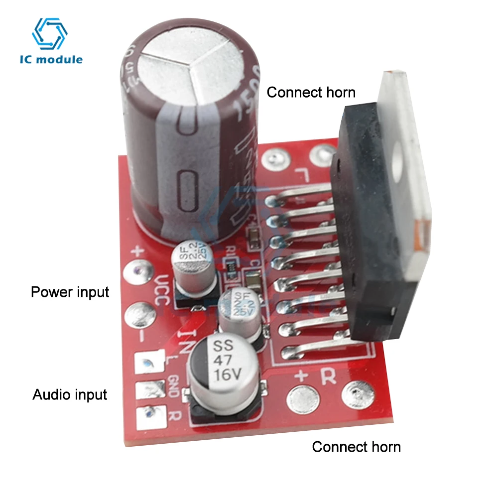 Módulo de placa amplificadora DE POTENCIA ESTÉREO TDA7379 CD7379, placa amplificadora de potencia de Audio de doble canal DC9V-17.5V 38W + 38W