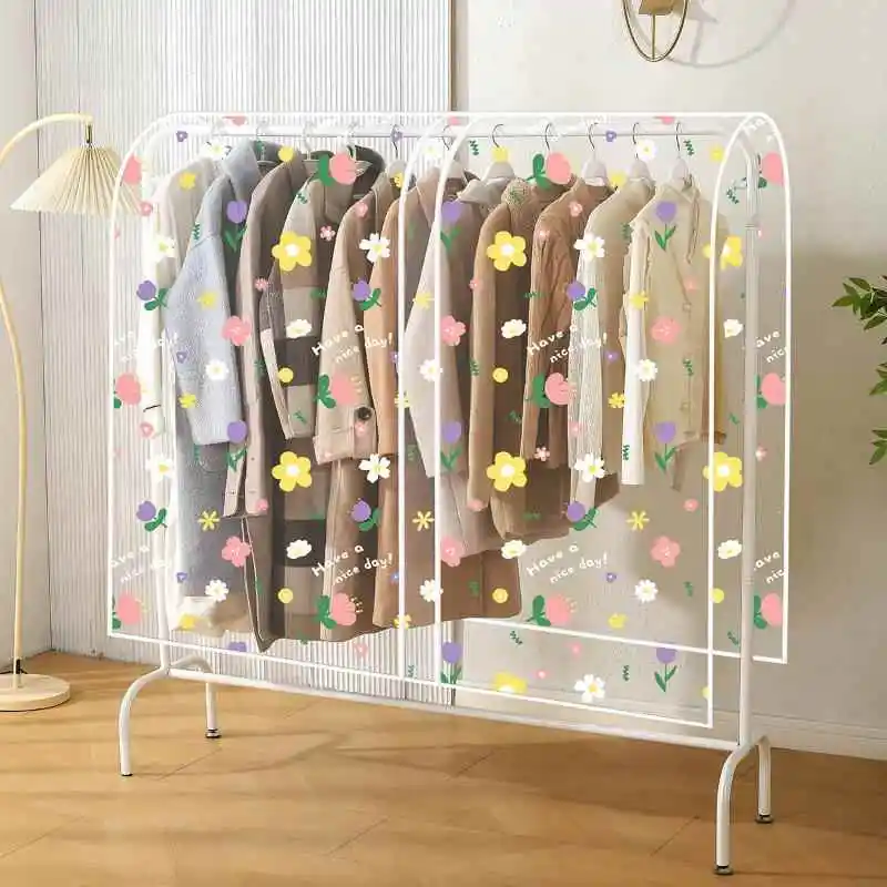 

Transparent Dustproof Cover for Clothes Drng Ra Full Wrap Floor Standing Universal Cover Cloth for Coat/Hat Ra