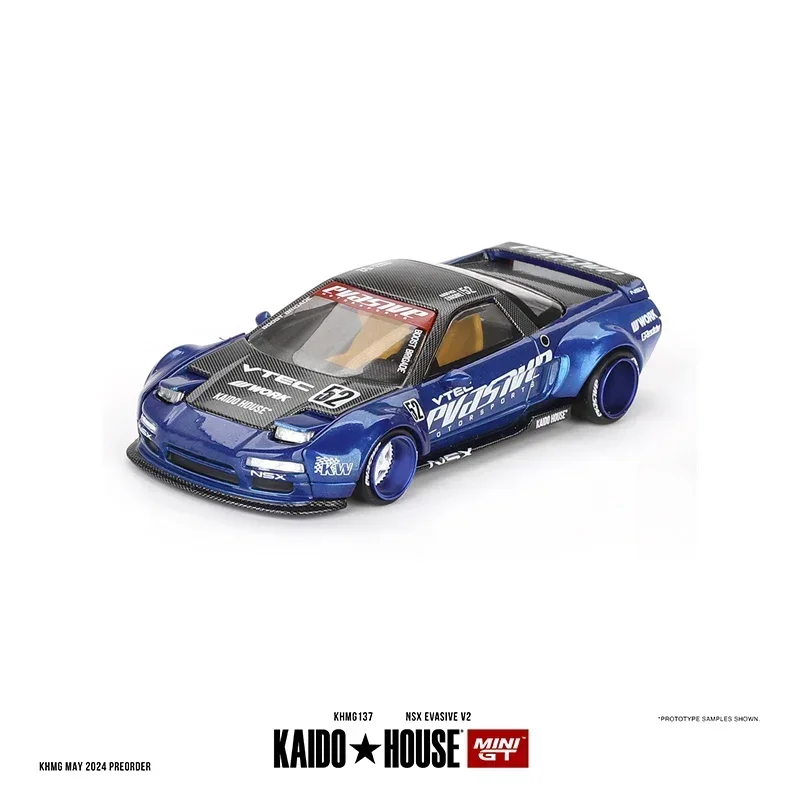 

MINIGT KHMG 137 In Stock 1:64 NSX Evasive V2 Openable Hood Diecast Diorama Car Model Kaido House