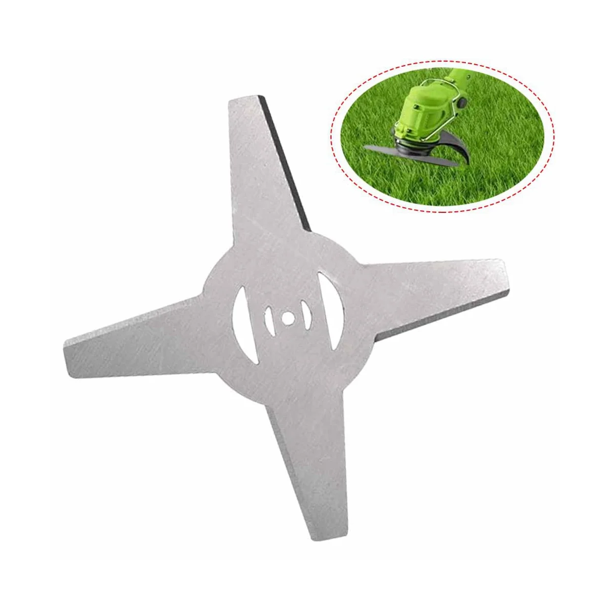 2Pcs 15CM 4-Tooth Universal Blade Electric Lithium Battery Mower Accessories Rechargeable Lawn Mower Mower Blade