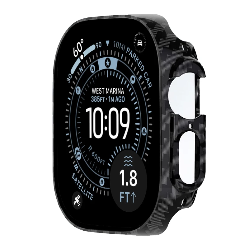 غطاء حماية لساعة أبل الترا 2 3 49 مللي متر ملحقات جوفاء الصلب PC الوفير شل حامي iWatch سلسلة الترا 3 2 1 واقية