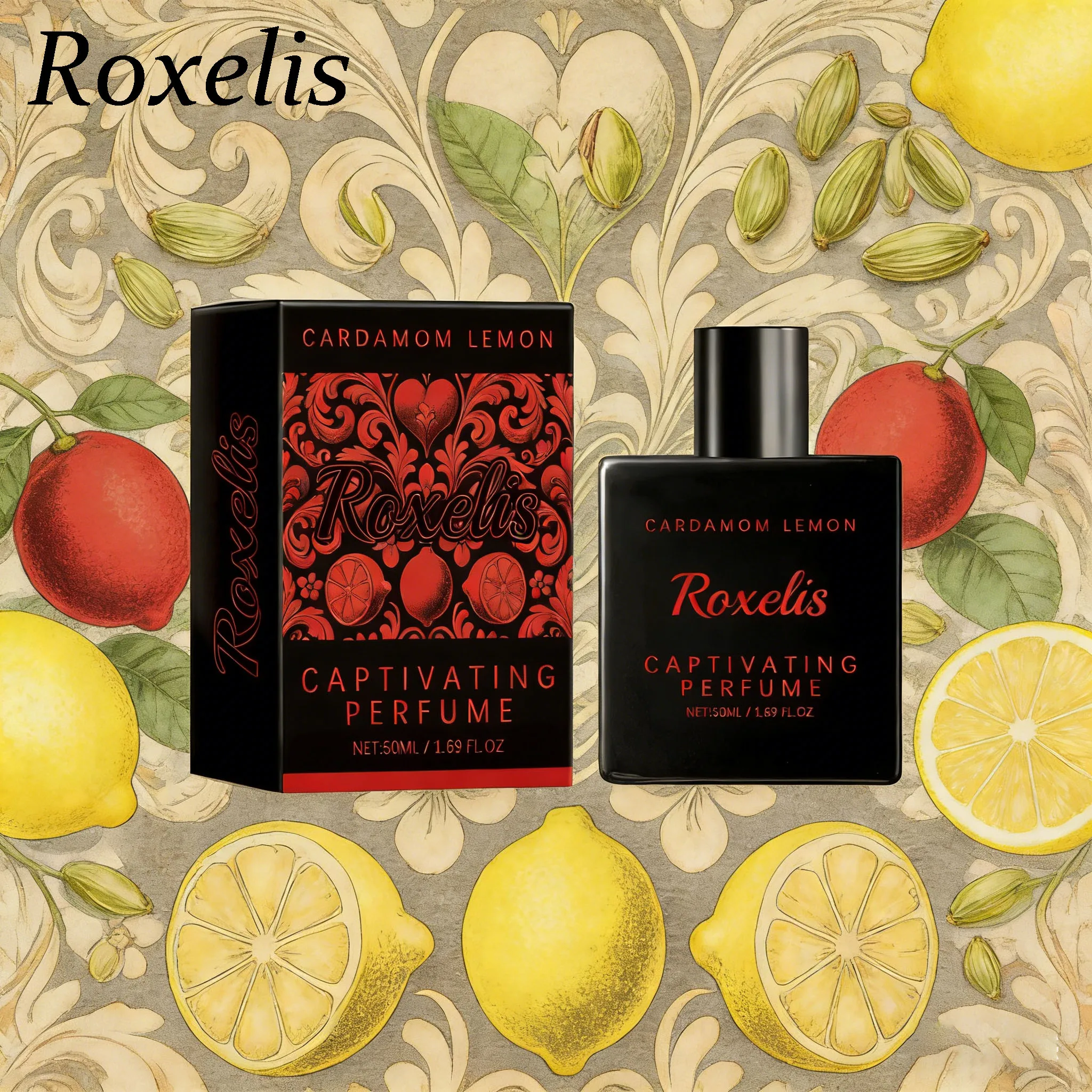 

Парфюм с кардамоном и лимоном, 50 мл: уникальный, насыщенный, очаровательный аромат, стойкий, свежий, романтичный, подчеркивающий индивидуальность для повседневного ношения