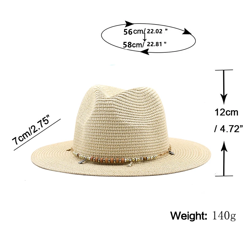 56-58-60CM Big Size Straw Western Cowboy Hat for Men Summer Curling Brim Beach Sun Hats Panama Cowgirl Hats sombreros de vaquero