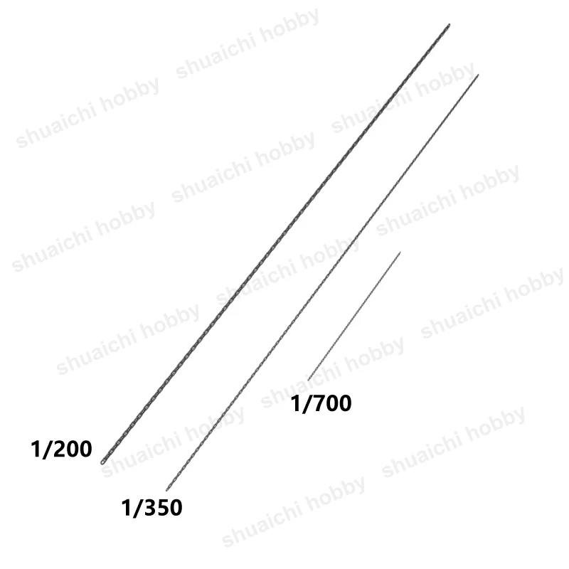 1/200 1/350 1/700 Scale 3D Printed Anchor Chain Model Length 15cm 5cm Resin Chains DIY Parts for Battleship Cruiser Ship Models