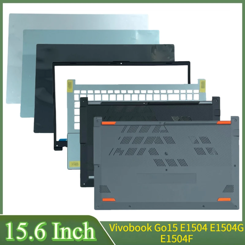 

15,6 "Новый для Vivobook Go15 E1504 E1504G E1504F ноутбука ЖК-задняя крышка передняя панель петли подставка для рук нижняя часть корпуса
