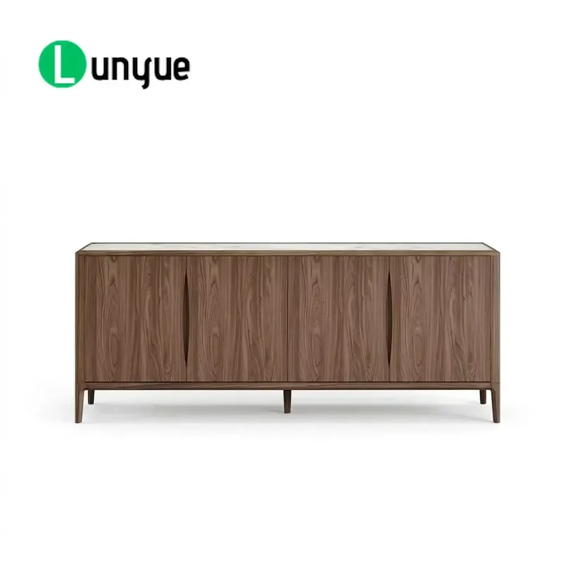 Modern Luxury Side Cabinet Italian Style Minimalist Storage Furniture for Living Room Bedroom Entryway Elegant Design Space