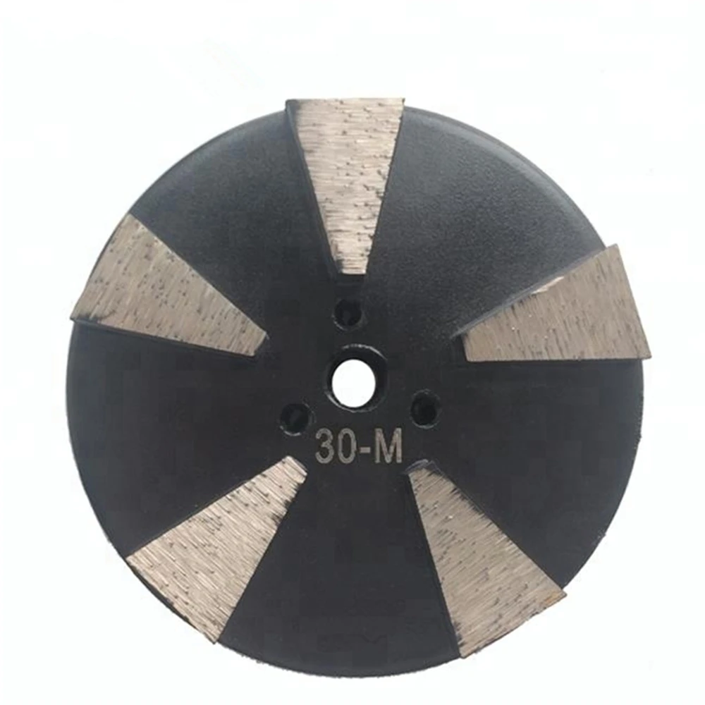 

GD28 Velcro Backing Diamond Grinding Cup Wheel 3 Inch Diamond Concrete Pads with Five Segments for Concrete Terrazzo Floor 9PCS