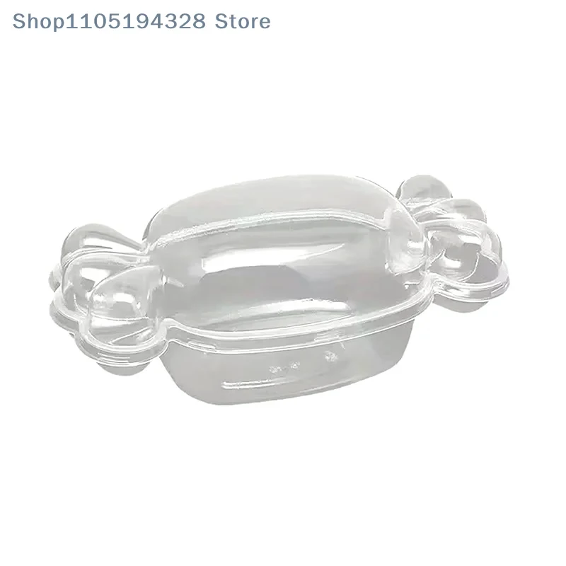 20Pcs Candy Shaped Clear Cake Box Creative Dessert Mousse Packaging for Birthday Party Fruit Salad