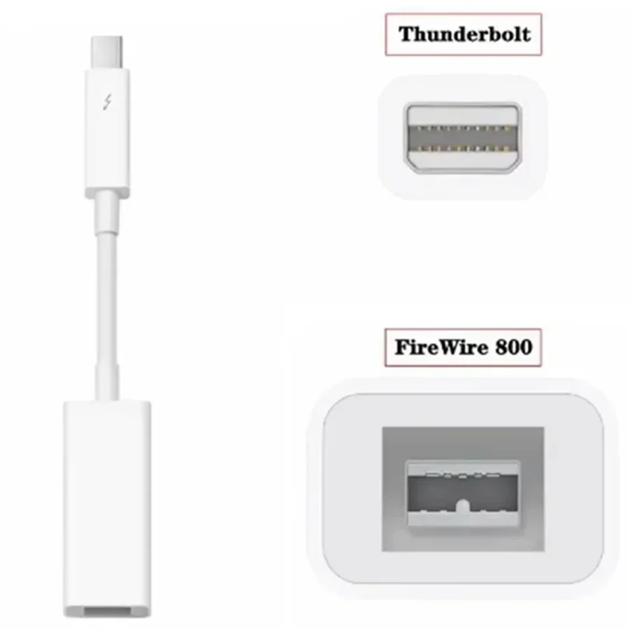 Thunderbolt 2 3 To FireWire 800 Adapter Thunderbolt 3 To Fire 1394B Suitable for Mac Computers Equipped with Thunderbolt Ports