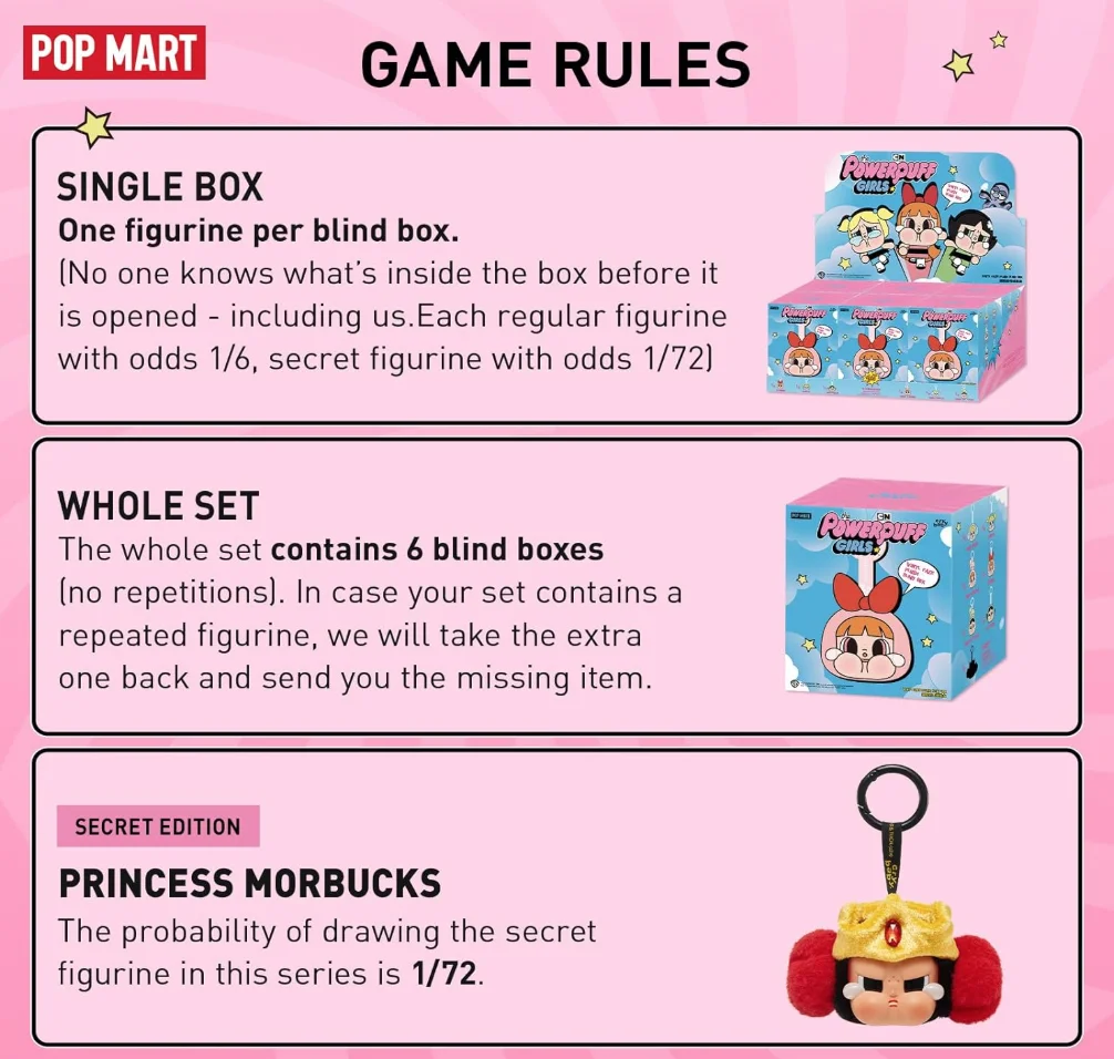 POP MART CRYBABY x Powerpuff Girls Series - Vinyl Face Plush Blind Box