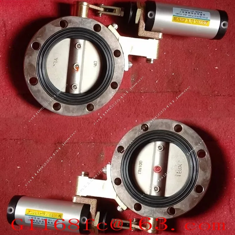 DN150 Steam Pneumatic Vacuum Butterfly Valve, High Temperature Stainless Steel Automatic Valve