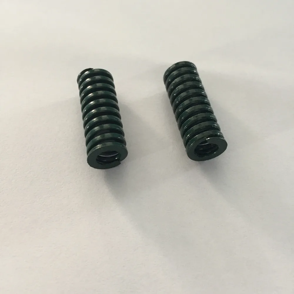 Molla di compressione verde per carichi pesanti da 2 pezzi 10 x 5 x 25/35/55/65/85/95/100 mm