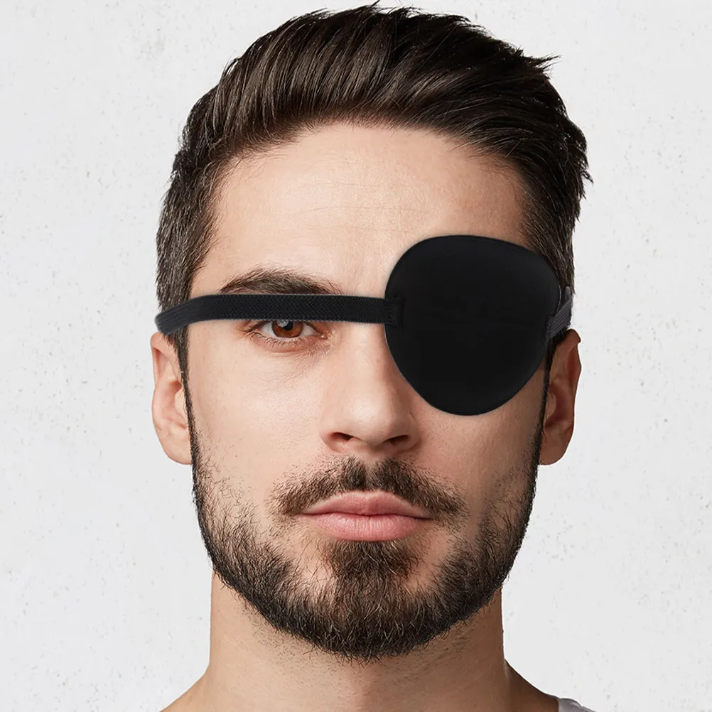 

15Pcs Eye Patch Black Polyester Fiber Soft Breathable Lightweight Lazy Eye Patch Cover for Amblyopia Strabismus Correction