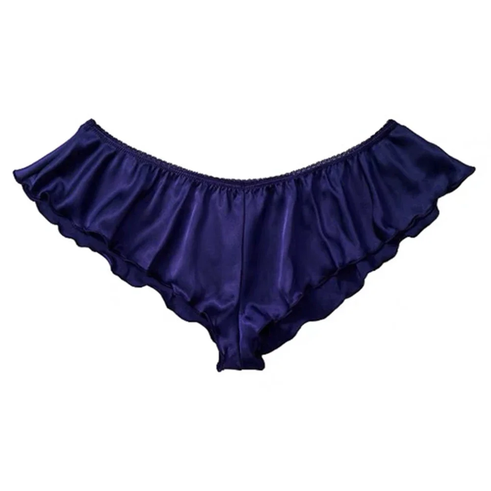 Mens Underpants Mens Underwear Polyester Regular Satin Sissy Sissy Panties Skirt Thong All Seasons Comfortable