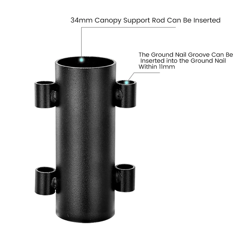 

AD78-4PCS Держатель стержня для палатки Фиксатор столба Товары для кемпинга Аксессуары для палаток Оборудование Опорный стержень Крепежная трубка