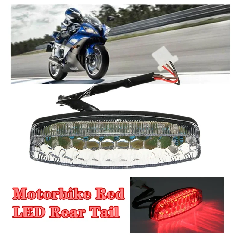 Luz de freno trasera LED roja para motocicleta, luz de motocicleta para 50, 70, 110, 125cc, ATV, Quad, Kart, TaoTao, Sunl