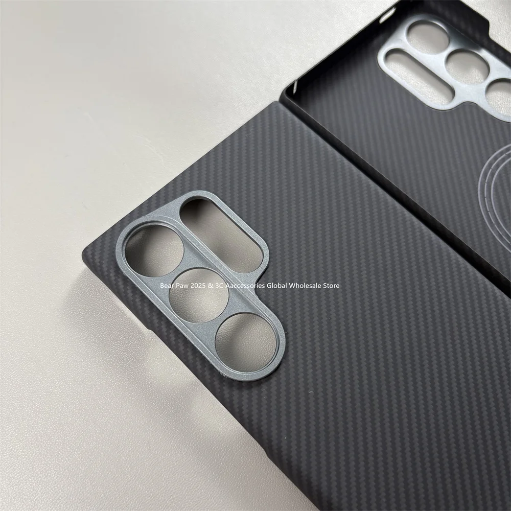 Funda de fibra de carbono de aramida 600D para Samsung Galaxy S24, funda magnética Ultra aramida para Galaxy S24, funda de carbono ultrafina