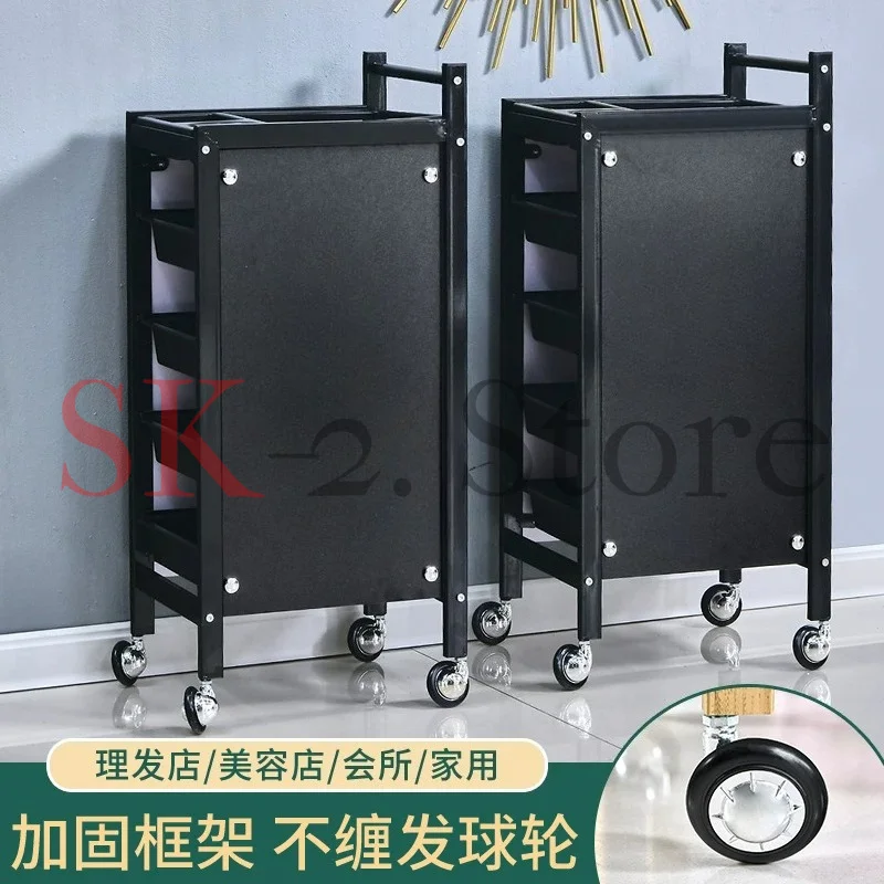 Retro Barber Hairdressing Cart Beauty Salon Styling Coloring Tool Trolley for Hairdressing Professional Use
