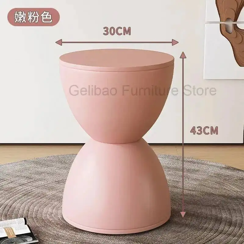 

Stool Simple Balcony Children Nordic Cheap Low Bedroom Aesthetic Round Entrance Hall Stool Minimalist Plastic Modern Furniture