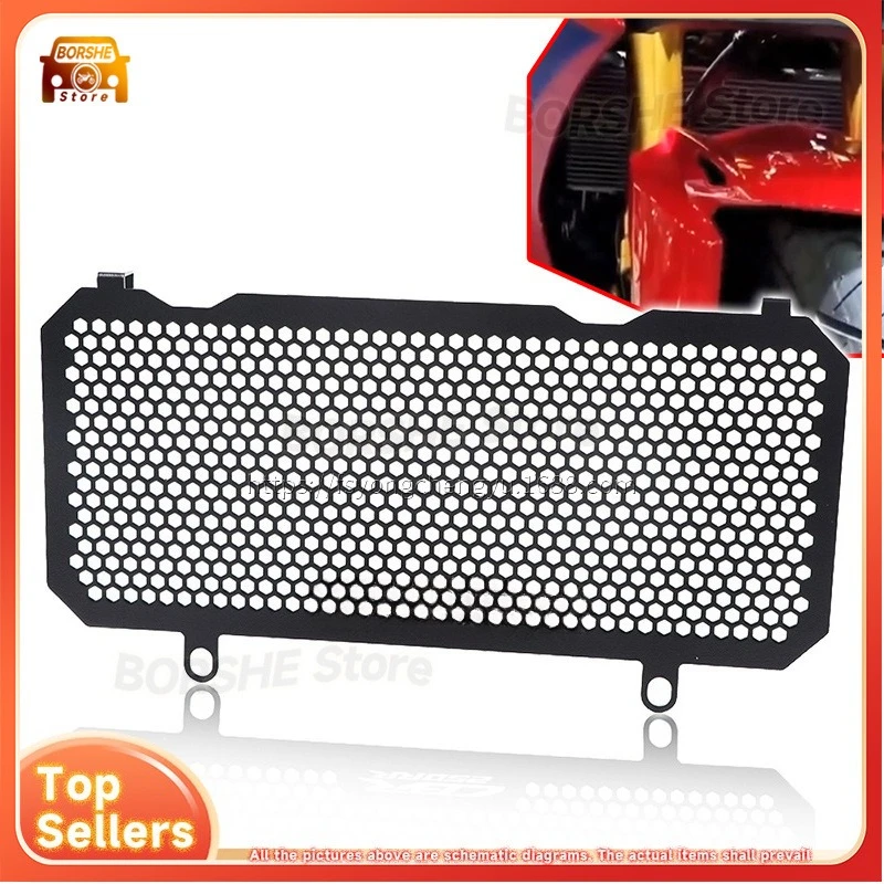 Adecuado para Honda CBR250RR 2017-2022 Protector de sistema de refrigeración de repuesto de malla protectora de radiador