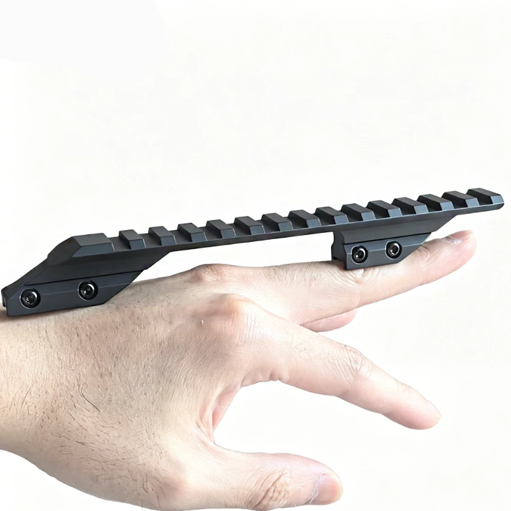 Taktischer Schienenadapter 11mm Schwalbenschwanz auf 20mm Picatinny Weaver Schienen-Erhöhungsbasis für Luftgewehr-Zielfernrohrmontage und Visierzubehör – Detail 9