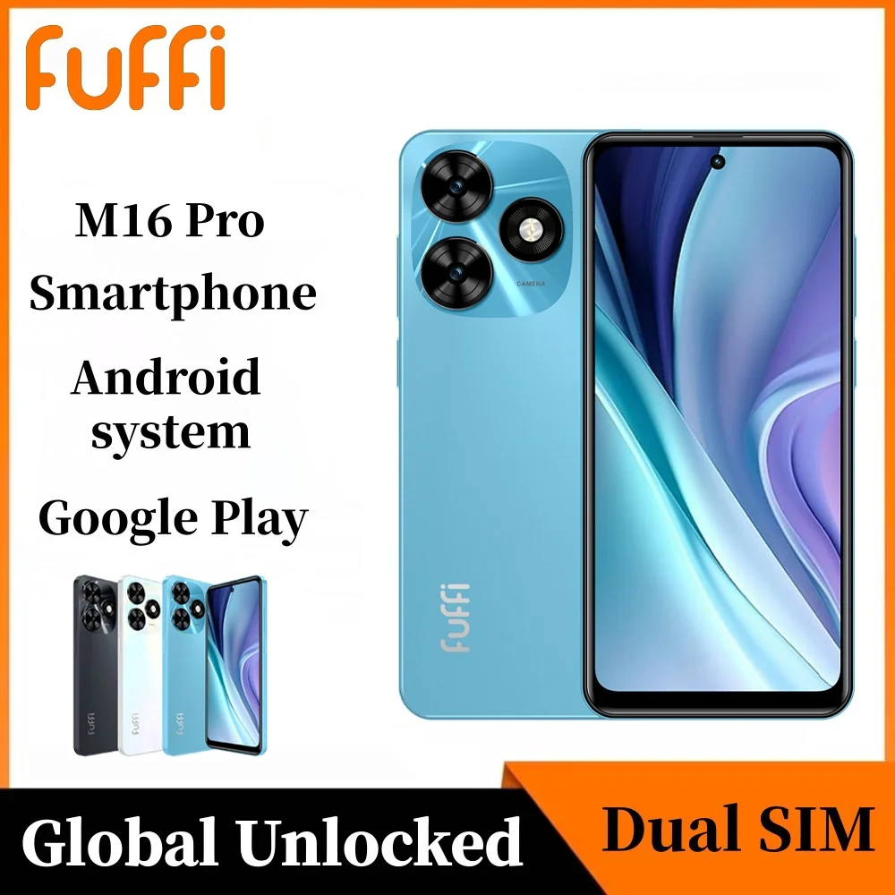 FUFFI M16 Pro Global Version Smartphone 3GB / 32GB 3100mAh battery 2+7MP Camera 6.56 inch 4G Network Dual SIM Android 10 phones