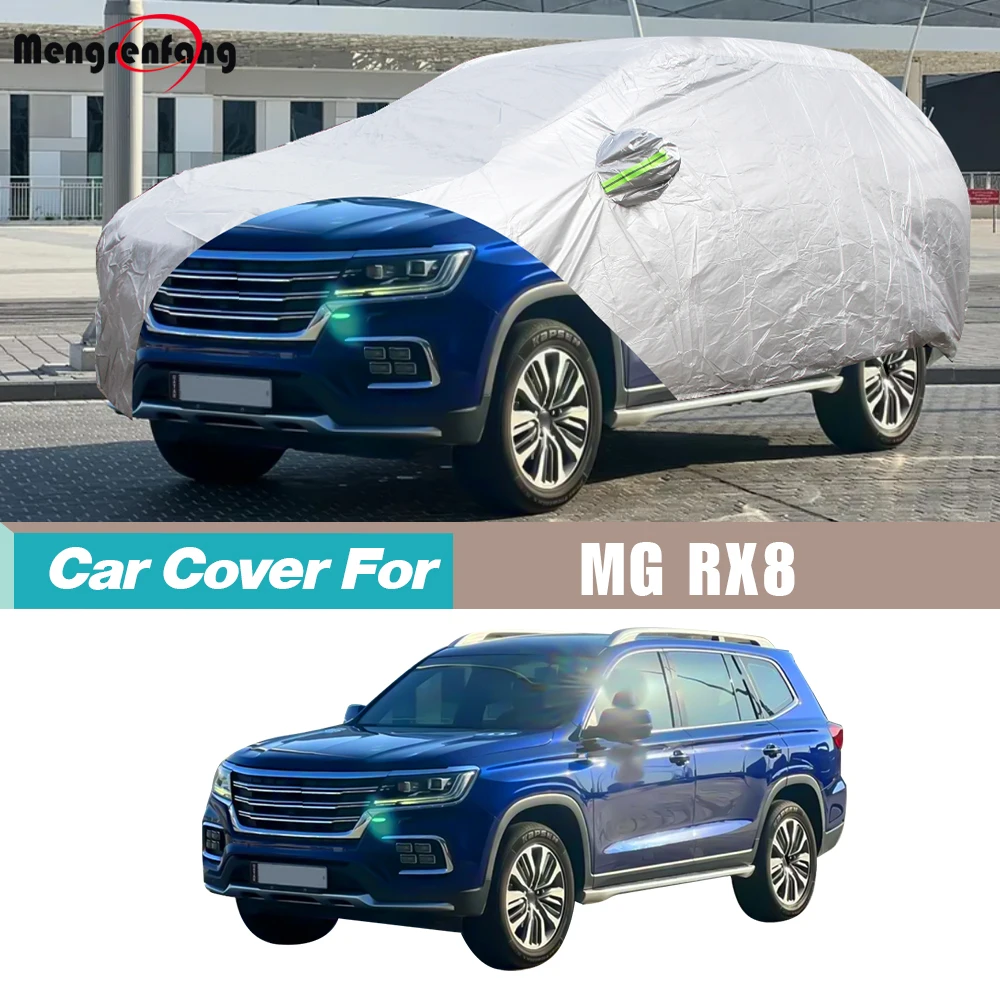 Full Car Cover For Roewe MG RX8 2017-2026 SUV Outdoor Anti-UV Sun Rain Snow Wind Prevent Cover