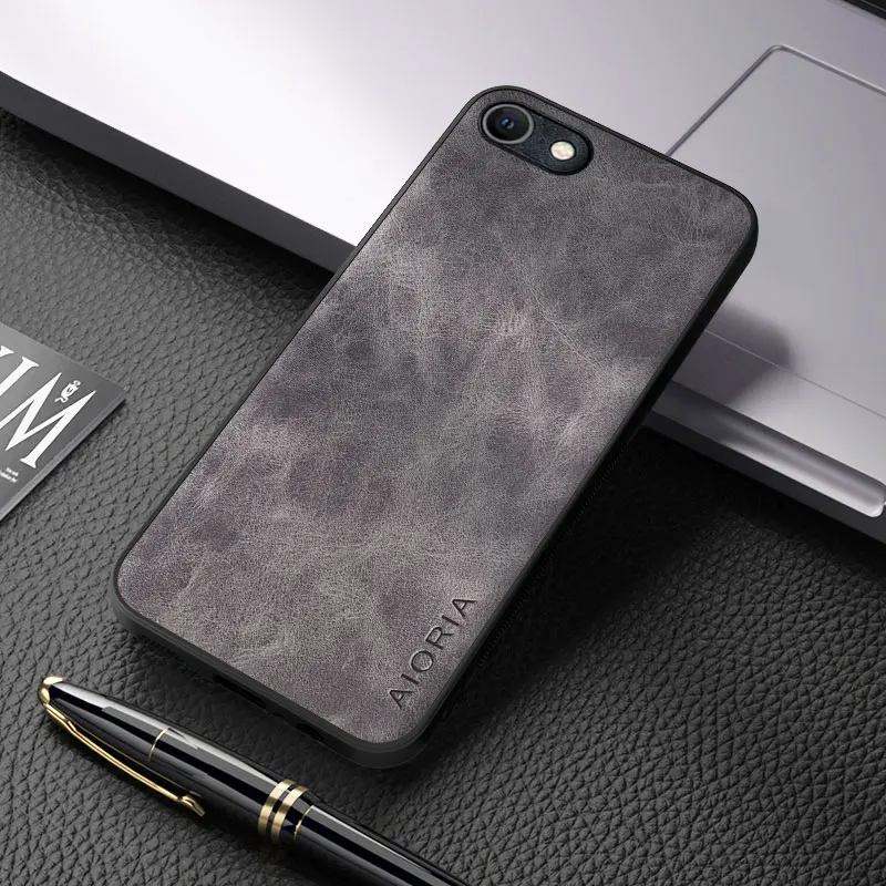 Case For Apple IPhone 8 7 6 Plus XS Max XR X SE 2020 2022 Luxury PU Leather Skin Cover  For iphone SE Case