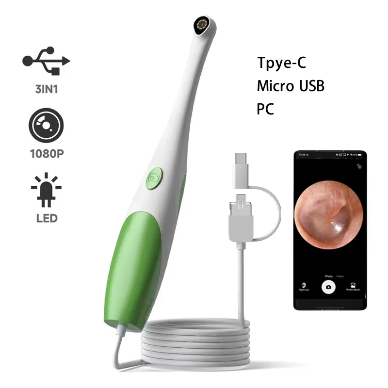 

New Handheld Android Endoscope Camera 480P 1080P 3IN1 Tpye-C Micro USB Inspection Borescope for Android Phones PC