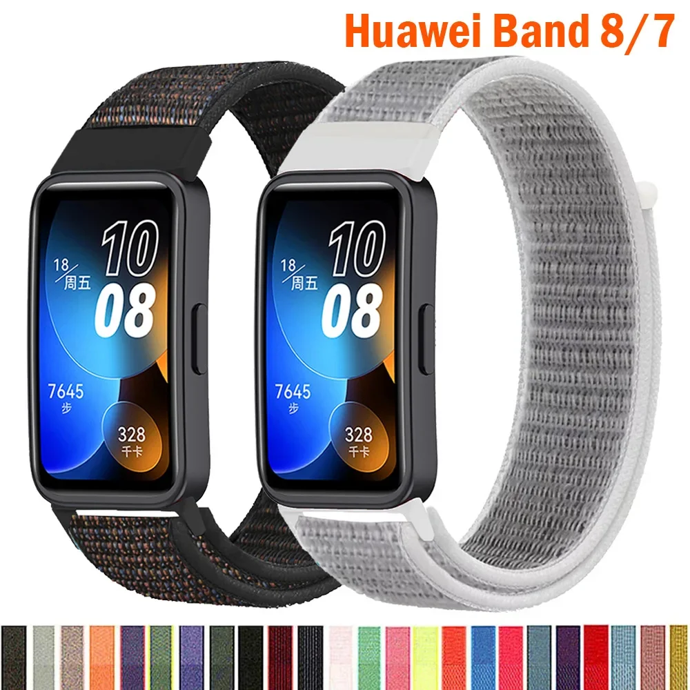 Nylons ch laufen band für Huawei Band Armband Zubehör Smartwatch Ersatz gürtel Armband Sport Armband Huawei Band 8 Correa