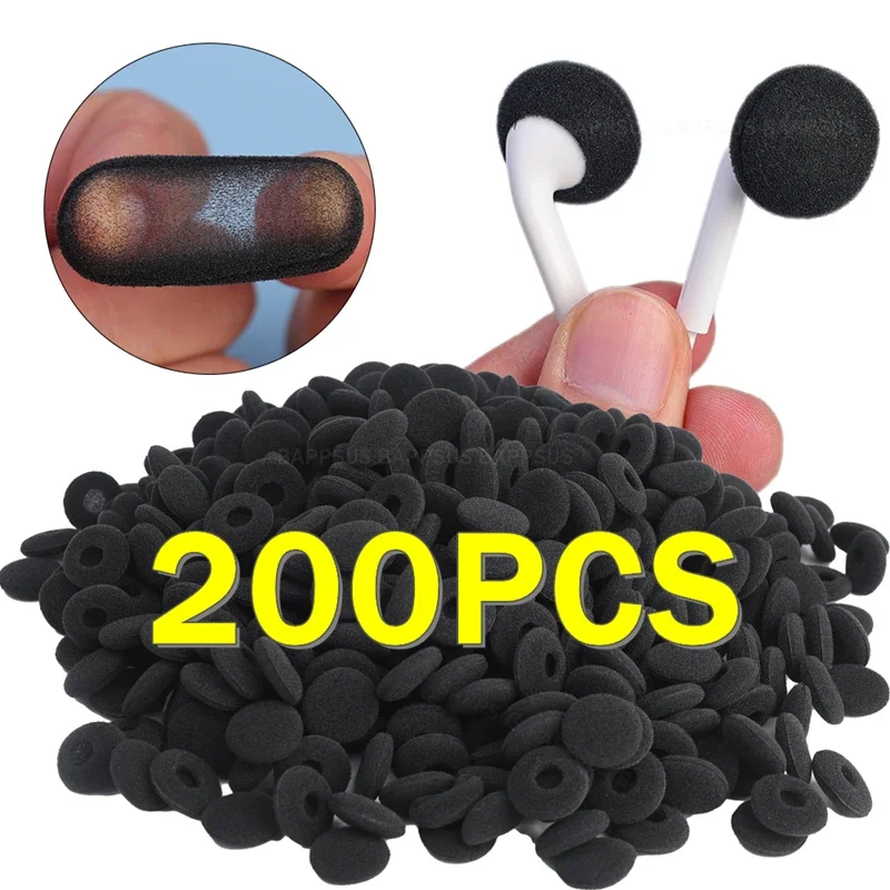 Luva protetora para fones de ouvido, almofadas de ouvido ultra finas, fone de ouvido Bluetooth esponja, capa poeira, 18mm