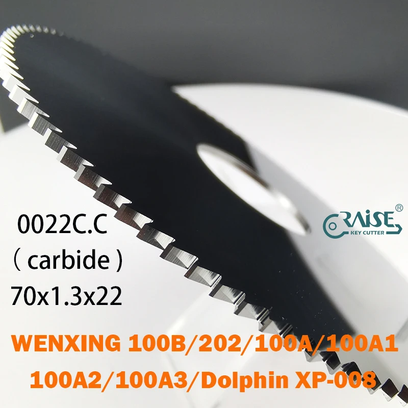 

RAISE Milling Cutter 70x1.3x22 for Wenxing 100A 100B Dolphin XP008 Key Duplicating Machine